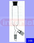 Dropping Funnels, Cylindrical, with Socket & Rotaflow Stopcock, Stem with cone but without Stopper